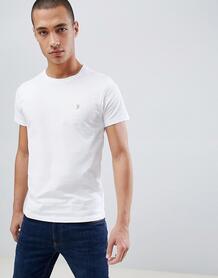 Белая облегающая футболка с логотипом Farah Farris - Белый 1264282