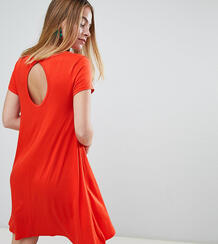 Свободное платье с вырезом капелькой Brave Soul Petite - Красный 1197515