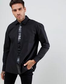 Черная рубашка классического кроя на молнии Hugo Eiry - Черный 1317320