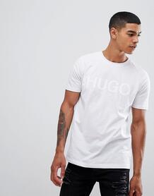 Серая футболка с большим логотипом Hugo Dolive-U - Серый 1317399