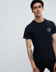 Черная футболка с маленьким логотипом Versace Jeans - Черный 1306450