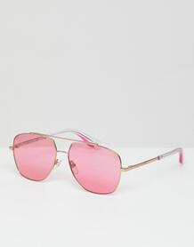 Солнцезащитные очки-авиаторы с розовыми стеклами Marc Jacobs - Золотой Marc by Marc Jacobs 1296052