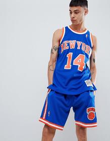 Баскетбольная майка Mitchell & Ness NBA New York Knicks - Синий 1287690
