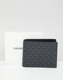 Черный бумажник с логотипом Emporio Armani - Черный ea7 1313142