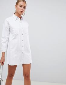 Свободное платье-рубашка Missguided - Белый 1344771