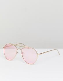 Солнцезащитные очки-авиаторы с розовыми стеклами Reclaimed Vintage ins 1231810