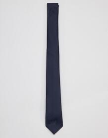 Темно-синий фактурный галстук ASOS DESIGN - Темно-синий 1313482
