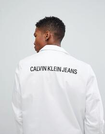 Спортивная куртка с принтом логотипа Calvin Klein Jeans - Белый 1286398