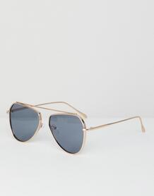 Золотистые солнцезащитные очки-авиаторы River Island - Золотой 1342512