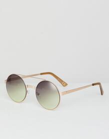 Золотистые круглые солнцезащитные очки River Island - Золотой 1339330