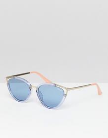 Солнцезащитные очки кошачий глаз Quay Australia Hearsay - Синий 1330655
