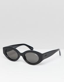 Овальные солнцезащитные очки Quay Australia See Me Smile - Черный 1330638