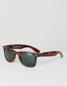 Квадратные солнцезащитные очки в черепаховой оправе AJ Morgan 1316563