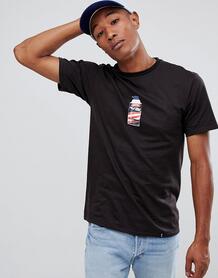 Черная футболка с принтом HUF - Черный 1292311