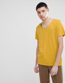 Желтая футболка Weekday - Бежевый 1277291