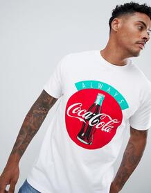 Белая футболка с принтом Coca-Cola Pull&Bear - Белый 1339474