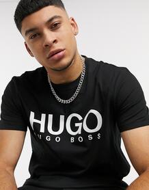 Черная футболка с логотипом HUGO - Черный 1330809