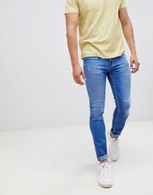 Синие выбеленные джинсы скинни Burton Menswear - Синий 1327502