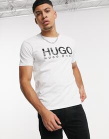 Белая футболка с большим логотипом HUGO - Белый 1330822