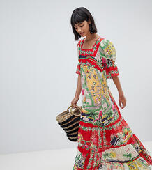 Эксклюзивное платье макси с принтом Anna Sui - Мульти 1300381