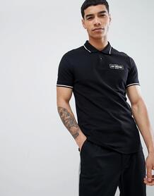Черная облегающая футболка-поло с логотипом Love Moschino - Черный 1299327