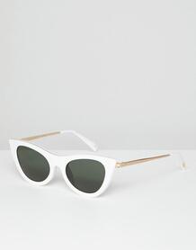 Белые солнцезащитные очки кошачий глаз Le Specs Enchantress - Белый 1328423