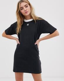 Черное платье с логотипом Adidas Originals - Черный 1244005