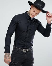 Черная рубашка с оборками Devils Advocate - Черный 1125462
