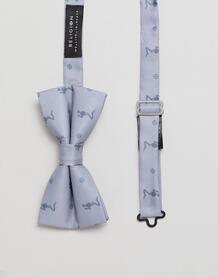 Серый саржевый галстук-бабочка с принтом Religion Wedding - Серый 1311189