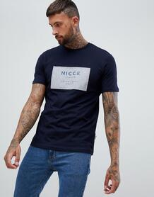 Темно-синяя футболка с логотипом Nicce - Темно-синий Nicce London 1249517