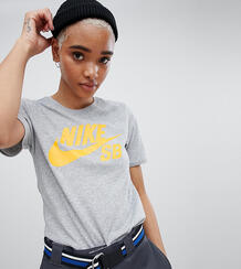 Серая футболка с логотипом Nike SB - Серый 1201815