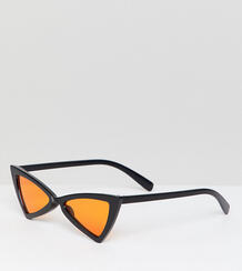 Черные солнцезащитные очки кошачий глаз с оранжевыми стеклами Glamorou Glamorous 1304094