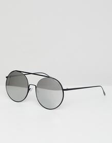 Круглые солнцезащитные очки в черной оправе Jeepers Peepers - Черный 1282463