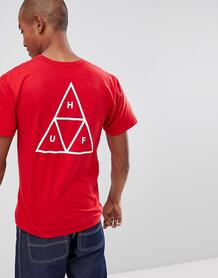 Красная футболка с принтом на спине HUF - Красный 1292333
