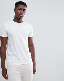 Белая обтягивающая футболка из органического хлопка Esprit - Белый EDC by Esprit 1281275