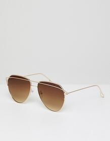 Солнцезащитные очки‑авиаторы в золотистой оправе AJ Morgan - Золотой 1275052