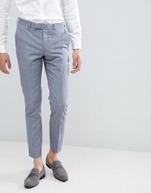 Синие облегающие брюки с добавлением шерсти Moss London - Синий MOSS BROS 1267344