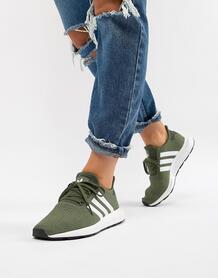 Кроссовки цвета хаки adidas Originals - Зеленый 1263531