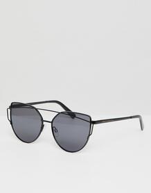 Солнцезащитные очки кошачий глаз с плоским верхом South Beach - Черный 1261123