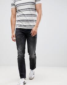 Черные узкие джинсы с отворотами Jack & Jones - Черный 1278486