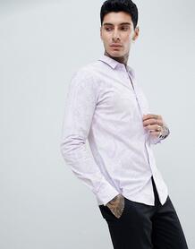 Облегающая рубашка с длинными рукавами Twisted Tailor - Фиолетовый 1226076