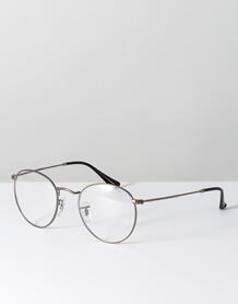 Круглые очки с серебристой оправой Ray Ban 0RX3447 - Серебряный 1086366