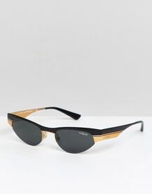 Солнцезащитные очки кошачий глаз в узкой оправе Vogue X Gigi - Черный 1313939
