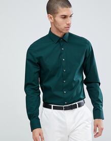 Эластичная приталенная рубашка Calvin Klein - Зеленый 1304793