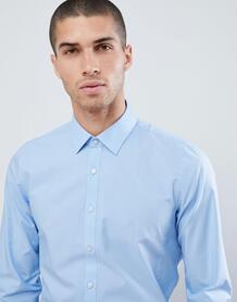 Светло-синяя эластичная приталенная рубашка Calvin Klein - Синий 1304789