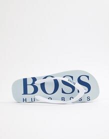 Белые шлепанцы с логотипом BOSS - Белый Boss Orange 1278503
