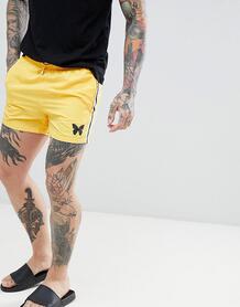 Желтые шорты для плавания с полосками по бокам Good For Nothing 1306395