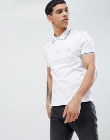 Белая обтягивающая футболка-поло с логотипом Love Moschino - Белый 1299326