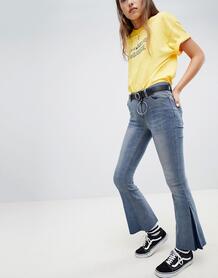 Расклешенные джинсы с ремнем Daisy Street - Синий 1291059