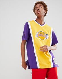 Фиолетовая футболка Mitchell & Ness NBA Lakers - Фиолетовый 1188432